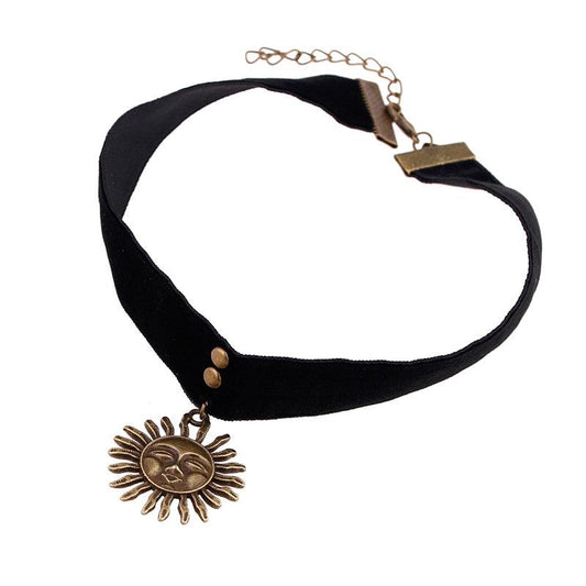 Fashion Handmade Vintage Hippy Stretch Tattoo Choker Necklace Elastic Line Punk Grunge Statement Necklaces Jewelry for Women Men - SUNSEED THE JOURNEY