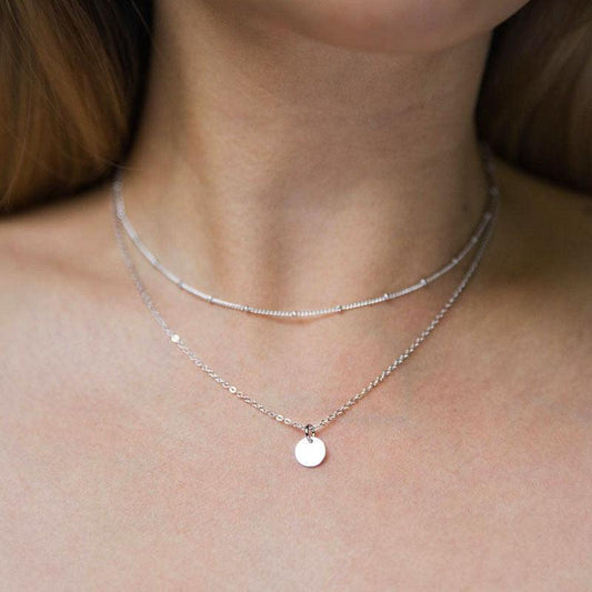 Ethnic Bohemian Multilayer Coin Necklaces | Double Layer Disc Choker | Beautiful Sterling Jewelry - SUNSEED THE JOURNEY