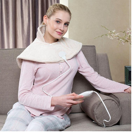 Electric Heating Pad for Neck and Shoulders | 220-240V Electric 3rd Gear Warming Pad | Instant Pain Relief Warmer with LED EU Plug - SUNSEED THE JOURNEY