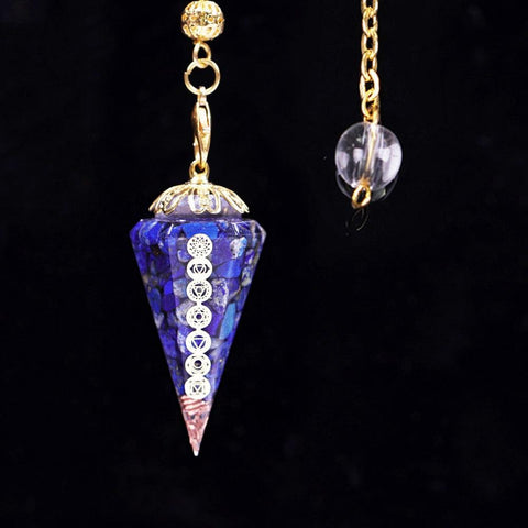 Orgonite Reiki Pendulum Natural Stone Amulet Healing 7 Chakra Crystal Energy Meditation Hexagonal Pendanr For Women Jewelry - SUNSEED THE JOURNEY