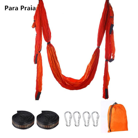Anti Gravity Nylon Aerial Yoga Swing | Home Gym Fitness Equipment Yoga Hammock | Hanging Belt for Inversion Exercise - SUNSEED THE JOURNEY