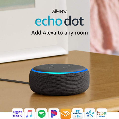 Smart Speaker Alexa Voice Assistant | 3rd Generation AI Bluetooth Smart Speaker | Echo Dot - SUNSEED THE JOURNEY