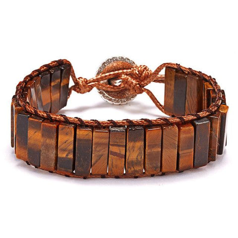 New Fashion Mixed Color Natural Stone Bracelet For Women Men Chakra Heart Wrap Leather Chain Bracelet&Bangle Charm Jewelry - SUNSEED THE JOURNEY