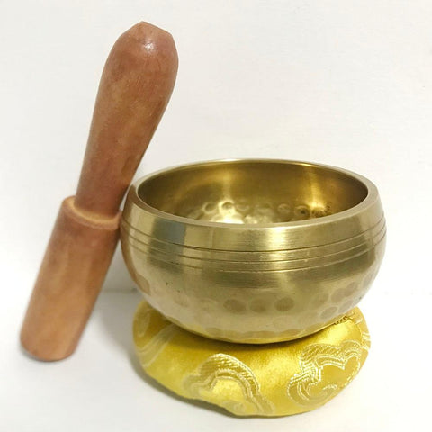 Tibetan Singing Bowl Set | Yoga Meditation Bowls with Mallet/Cushion | Chakra Healing & Mindfulness Handcrafted Set