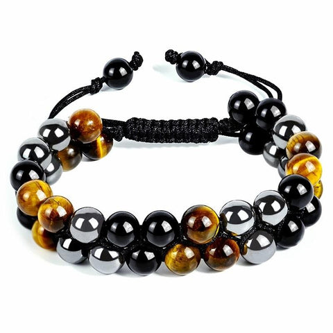 Jewr Feng-Shui Healing Gem Stone Beads Bracelets Natural Stone Triple  Protect For Unisex Adult Natural Reiki (Light Blue) : na: Amazon.in:  Jewellery