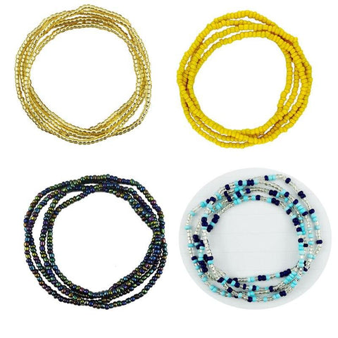 Sexy Multicolor Waist Elastic Chain | Multi-Layered Belly Bead Jewelry | African Bikini Waist Accessories - SUNSEED THE JOURNEY