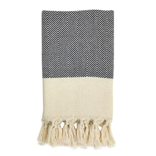 Herringbone Turkish Hand Towel - SUNSEED THE JOURNEY