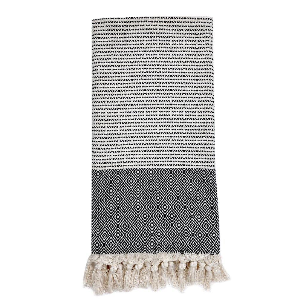 Diamond Stripe Turkish Towel - SUNSEED THE JOURNEY