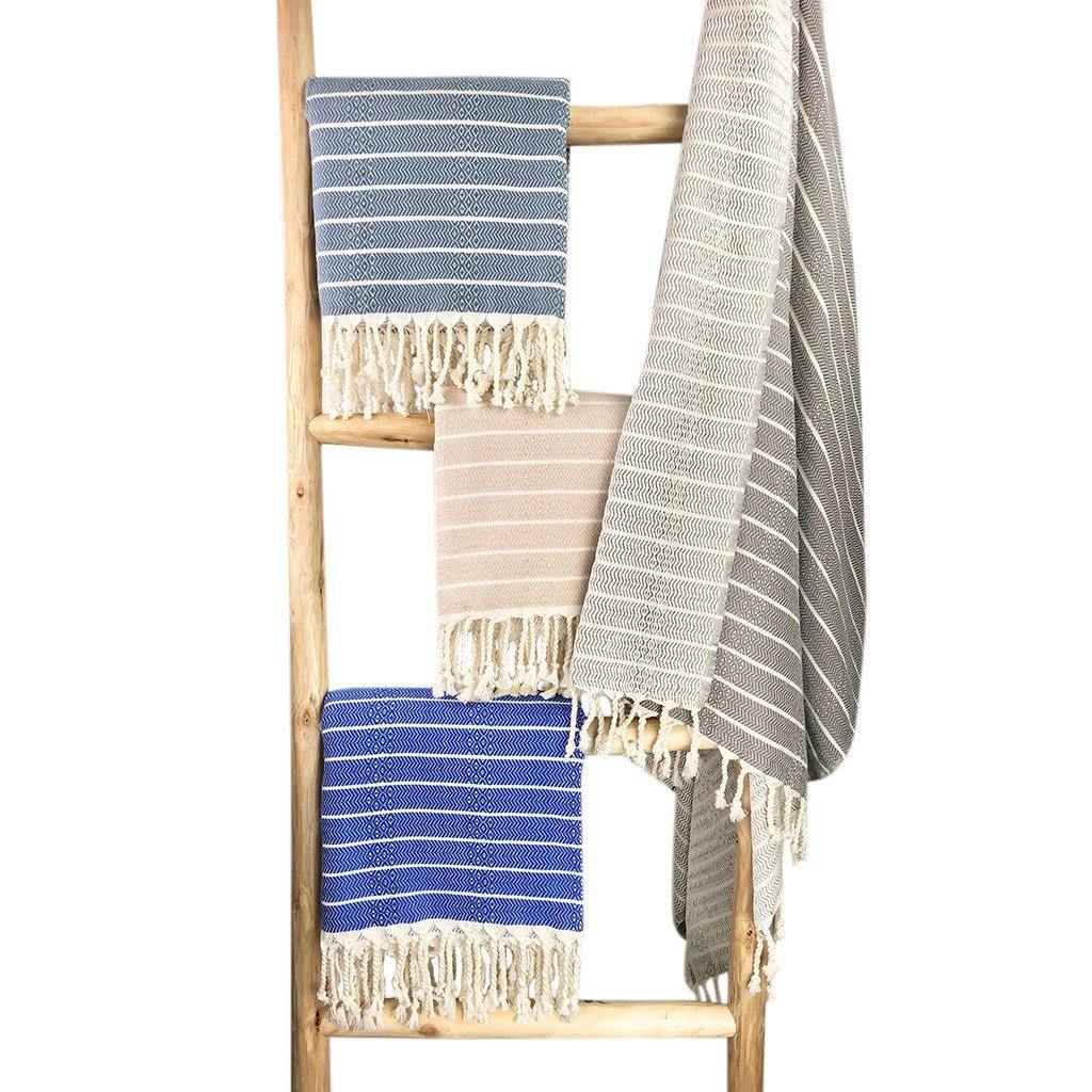 Geo Stripe Turkish Towel - SUNSEED THE JOURNEY