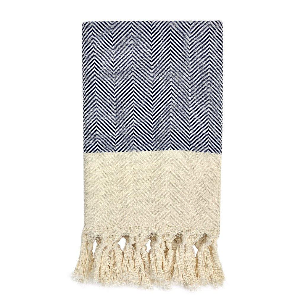 Herringbone Turkish Hand Towel - SUNSEED THE JOURNEY