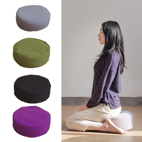 Sunseed Home Zippered Filled Yoga Meditation Cushion - SUNSEED THE JOURNEY