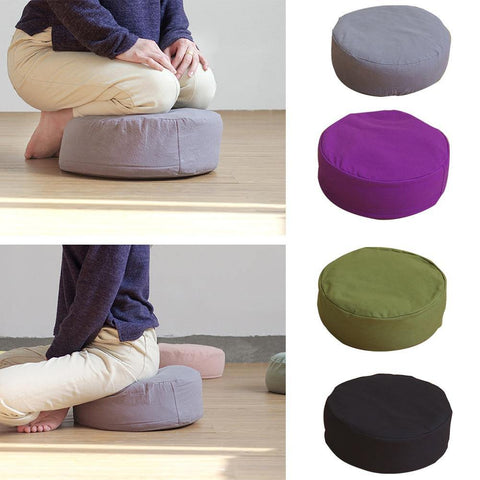 Sunseed Home Zippered Filled Yoga Meditation Cushion - SUNSEED THE JOURNEY